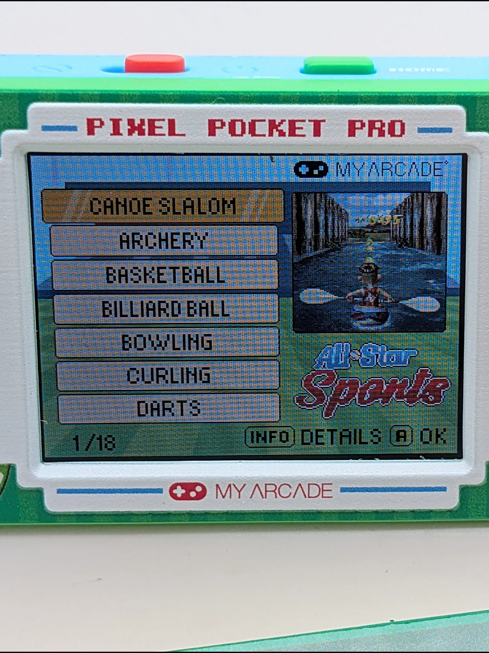 My Arcade - DGUN-3944 All-Star Sports Pixel Pocket Pro Portable Handheld Gaming